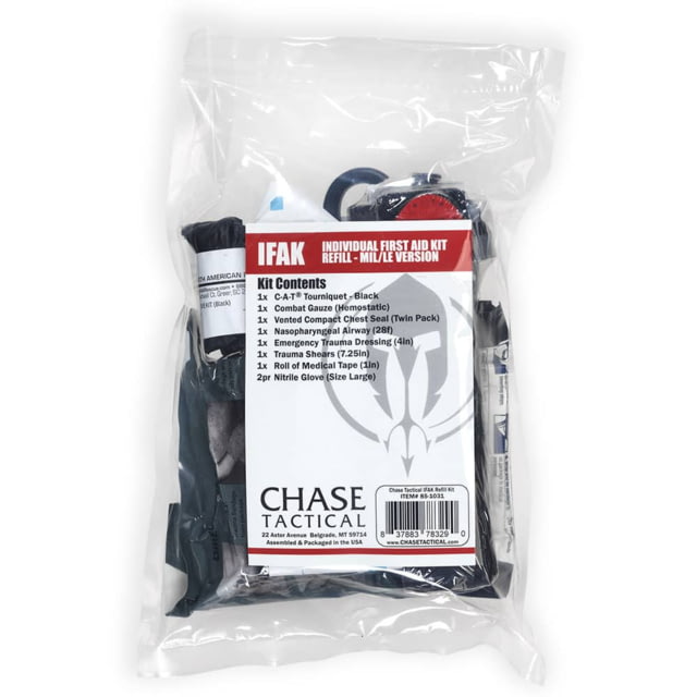 Chase Tactical IFAK/Basic Medical Refill Z-Fold Combet Gauze LE No Pouch - Chase Tactical