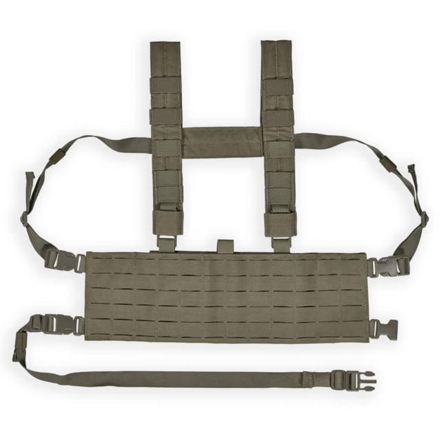 Chase Tactical Laser Cut MOLLE Chest Rig Ranger Green - Chase Tactical