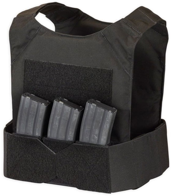 Chase Tactical Low-Vis Plate Carrier M1 w/ Triple Velcro 5.56 Mag Pouch Black X-Large NSN NONE CT-10LVPCM1-BK-XL - Chase Tactical