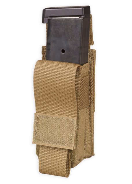 Chase Tactical Single Pistol Mag Pouch Coyote Tan One Size NSN NONE - Chase Tactical