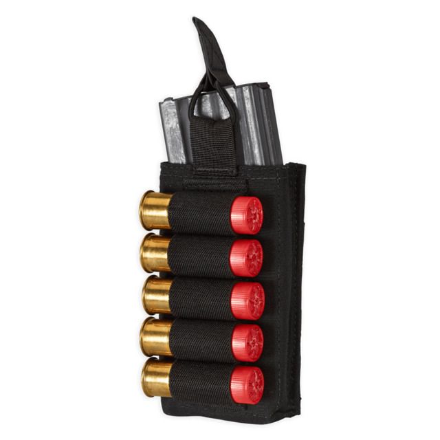 Chase Tactical Single Strip Mag Pouch 5.56 / Shotgun Black One Size NSN NONE - Chase Tactical