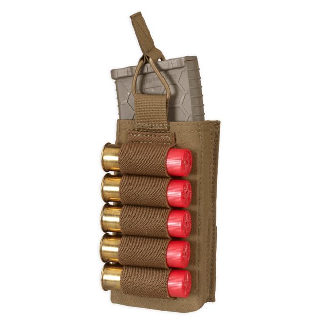 Chase Tactical Single Strip Mag Pouch 5.56 / Shotgun Coyote Tan One Size NSN NONE - Chase Tactical