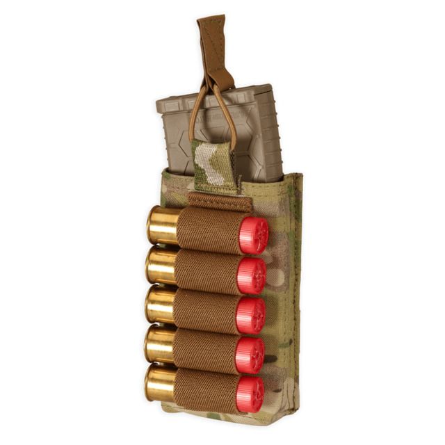Chase Tactical Single Strip Mag Pouch 5.56 / Shotgun Multicam One Size NSN NONE - Chase Tactical