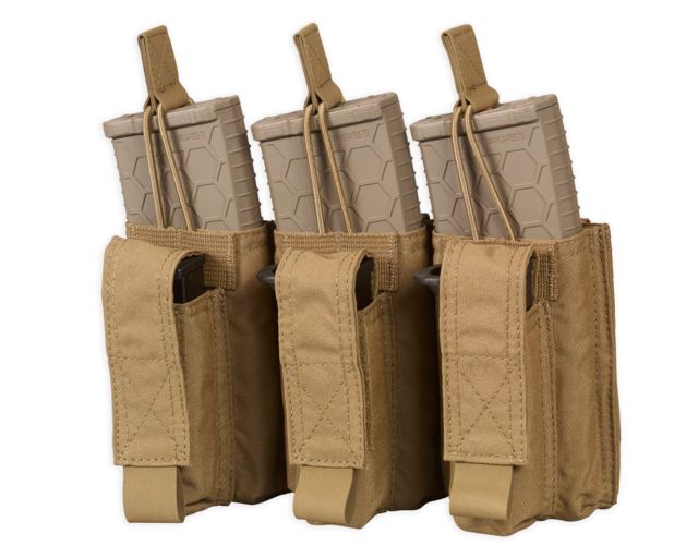 Chase Tactical Triple Kangaroo Mag Pouch 5.56/Pistol Coyote Tan One Size NSN NONE - Chase Tactical