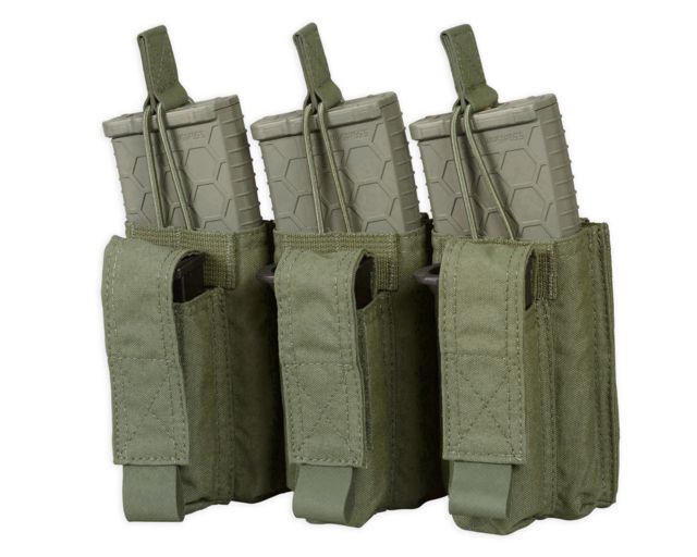Chase Tactical Triple Kangaroo Mag Pouch 5.56/Pistol Ranger Green One Size NSN NONE - Chase Tactical