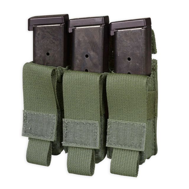 Chase Tactical Triple Pistol Mag Pouch Ranger Green One Size NSN NONE - Chase Tactical