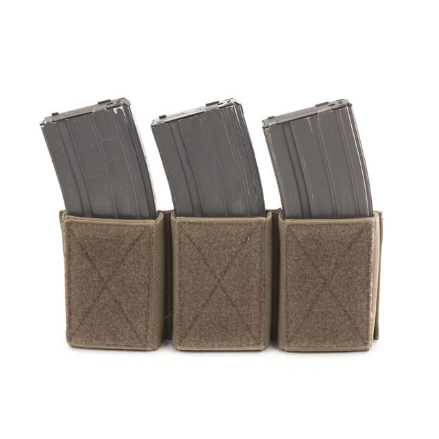 Chase Tactical Triple Velcro Mag Pouch 5.56 Coyote Tan One Size NSN NONE - Chase Tactical