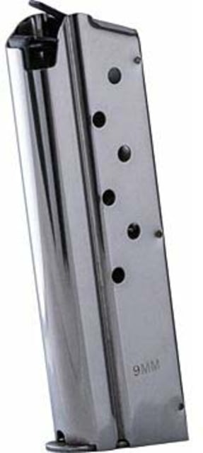 ck-Mate Industries 1911 Compact 9mm Luger 8 Round Pistol Magazine Silver Ammo