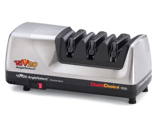 Chef's Choice Angleselect Diamond Hone 1520 Knife Sharpener 12 x 6.25 x 6 Brushed Metal - Chef's Choice