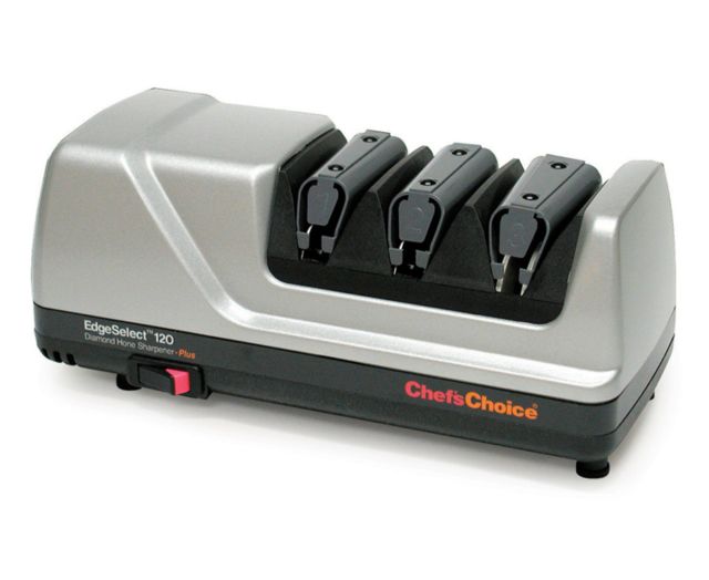 Chef's Choice Diamond Hone 120 Edgeselect Plus Knife Sharpener 12 x 6.375 x 6.25 Brushed Metal - Chef's Choice