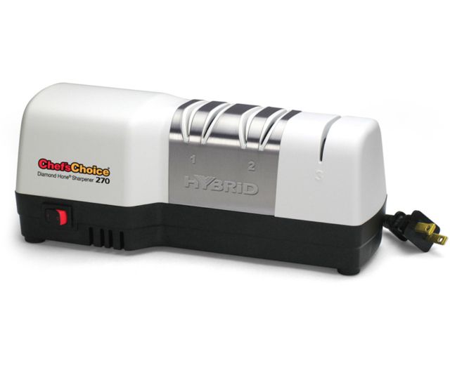 Chef's Choice Diamond Hone 270 3-Stage Deluxe Hybrid Knife Sharpener 11.25 x 50.125 x 60.125 White - Chef's Choice