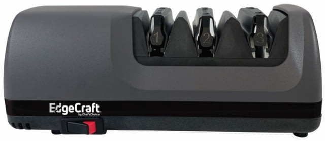 Chef's Choice EdgeCraft Model E120 Electric Knife Sharpener 3-Stage 20-Degree Trizor Charcoal Grey - Chef's Choice