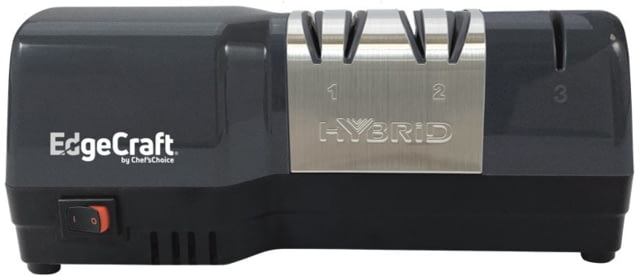 Chef's Choice EdgeCraft Model E20 Hybrid Knife Sharpener 2-Stage 20-Degree Dizor Charcoal Grey - Chef's Choice