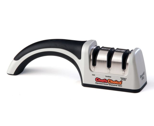 Chef's Choice Pronto Pro Angleselect Diamond Hone 4643 3-Stage 15/20 Degrees Manual Sharpener 10.375 x 2.25 x 7.25 - Chef's Choice