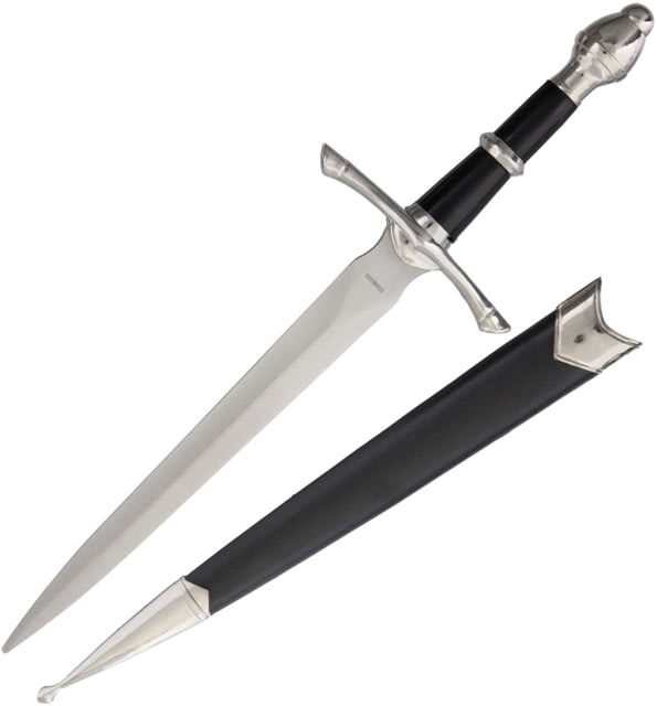 China Made Claymore Dagger Fixed Blade Knife 7.5in Dagger Blade Black Composition Handle - China Made
