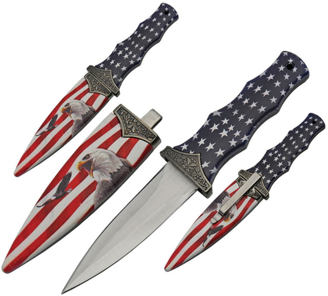 China Made Eagle Boot Knife 3.5" satin finish double edge stainless blade Synthetic handle - China Made