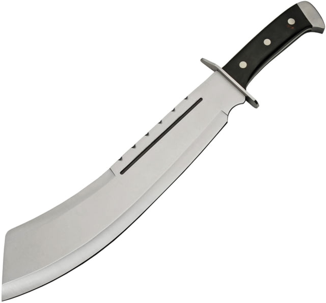 China Made Machete Black Wood Knife 13" satin finish stainless blade Black pakkawood handle - China Made