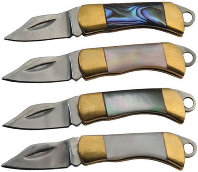 China Made Miniature Knife Set 0.75" stainless blade Mother of pearl handle - China Made