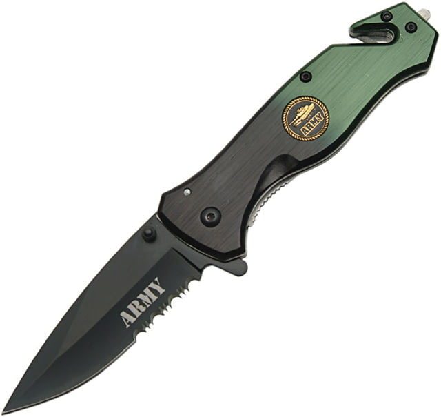China Made Rescue Linerlock A/O Army CN - China Made
