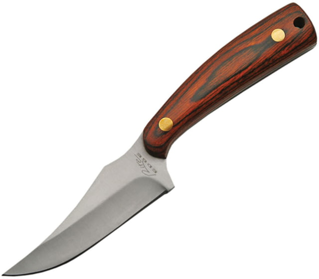 China Made Sharpfinger Pakkawood Fixed Blade Knife 3.25in Stainless Steel Standard Edge Satin Pakkawood Handle - China Made