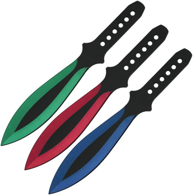 China Made Three Piece Throwing Set Knife 5.5" double edge stainless blade - China Made