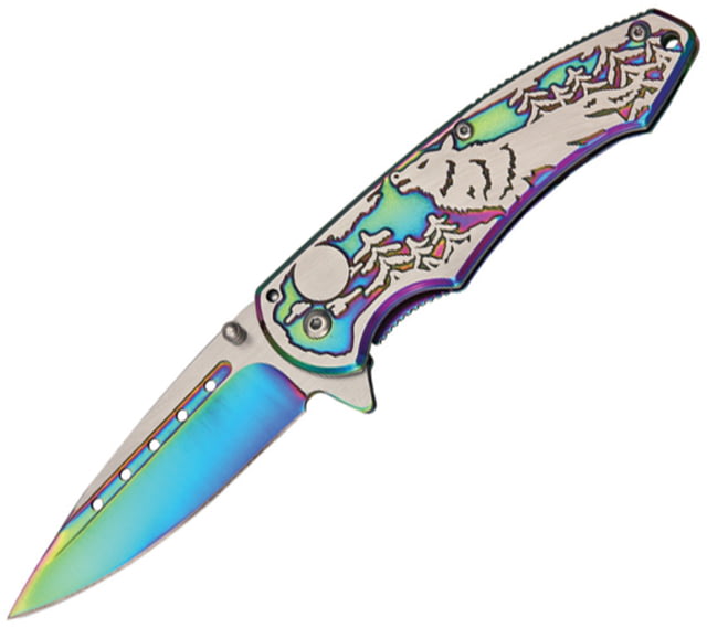 China Made Wolf Linerlock Rainbow CN - Colt