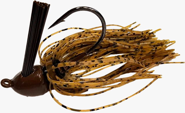 Chompers Skirted Brush Jig 1/2 oz - 2 Pack Green Pumpkin