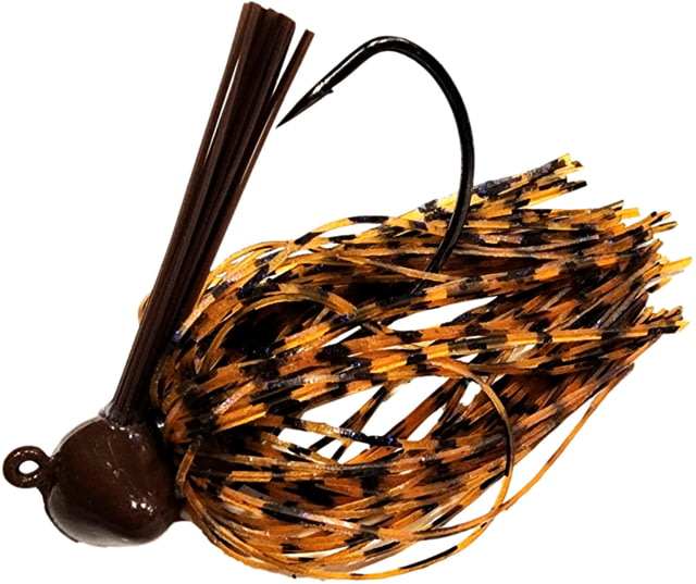 Chompers Skirted Football Jig 3/4 oz - 2 Pack Green Pumpkin