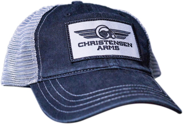 Christensen Arms Rectangle Logo Unstructured Cap, Grey/Dark Charcoal, One Size, 720-00024-00