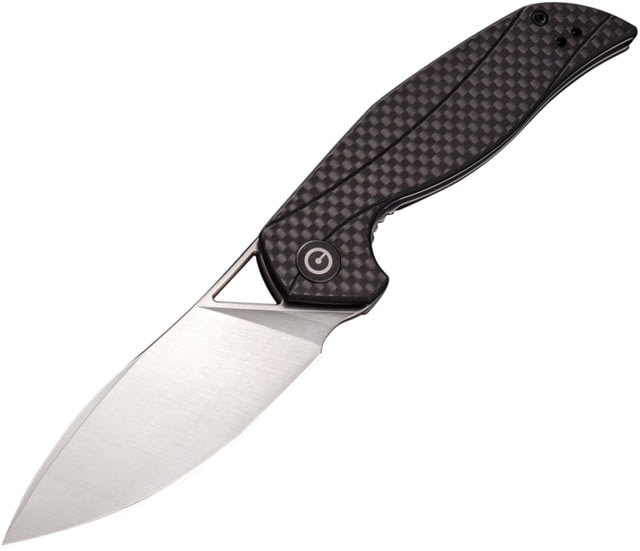 CIVIVI Anthropos Linerlock Folding Knife 3.25in Satin D2 Tool Steel Blade Black G10 - Civivi