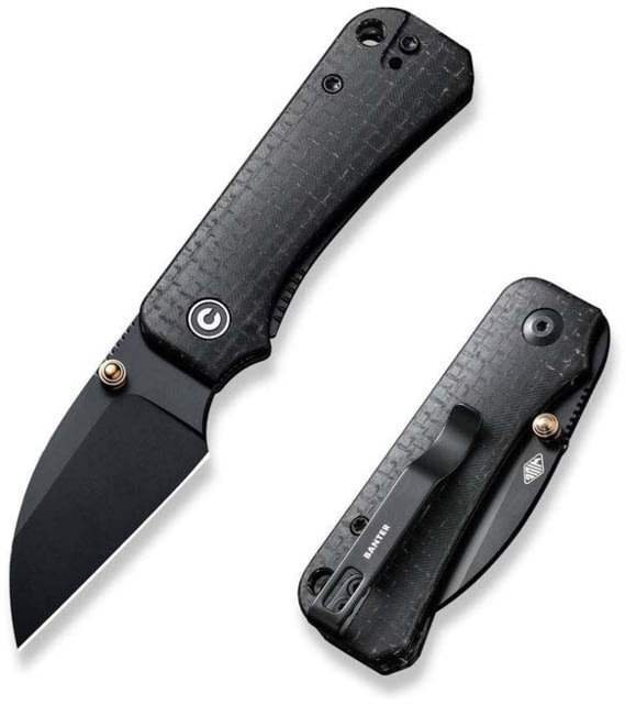 CIVIVI Baby Banter Wharncliffe Thumb Stud Knife Micarta Handle 2.32inch Nitro-v Blade - Civivi