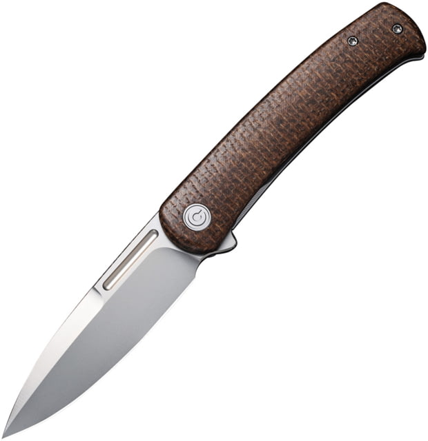CIVIVI Cetos Framelock Brown 3.50 in Folding Knife Brown micarta handle with stainless back - Civivi