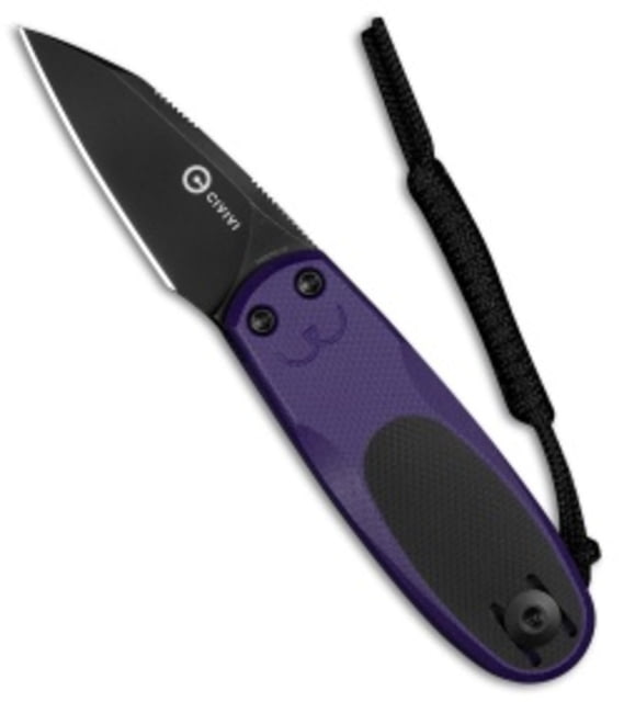 Civivi Civivi CIVIVI Purr Double Detent Slip Joint Knife Purple & Black G-10 1.8" Black SW Black/Purple Nitro-V adult - $49.90 at Optics Planet
