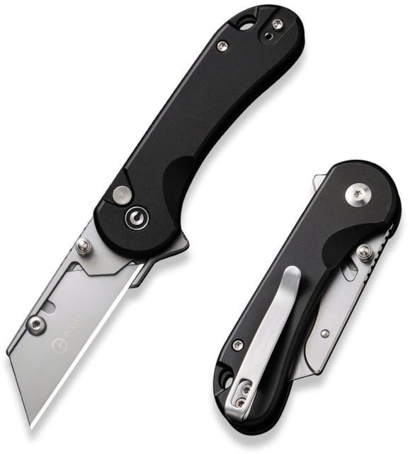 Civivi Utility Knife Elementum 2.26" Black W/3 Eb Clam Pack - Civivi