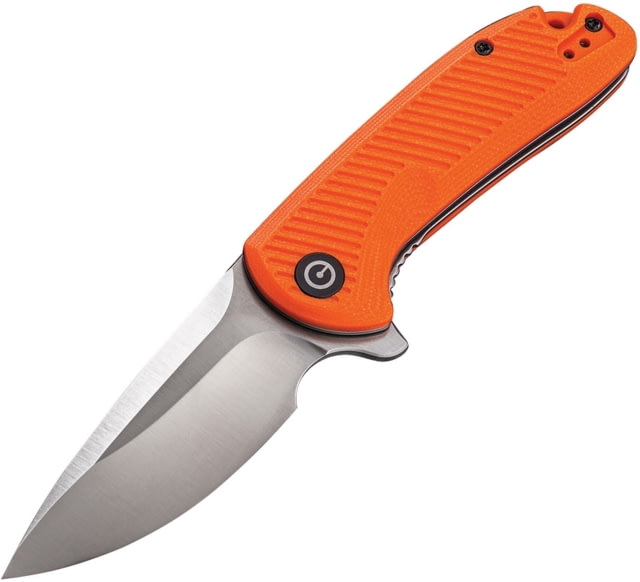 CIVIVI Durus Linerlock G10 Folding Knife 3in Satin D2 Tool Steel Blade Orange G10 - Civivi