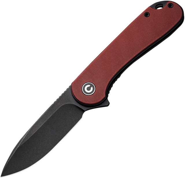 CIVIVI Elementum Linerlock Burgundy 3.00 in Folding Knife Burgundy G10