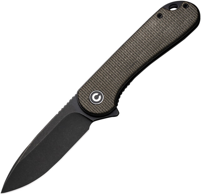 CIVIVI Elementum Linerlock Micarta CIV 3.00 in Folding Knife Green canvas micarta