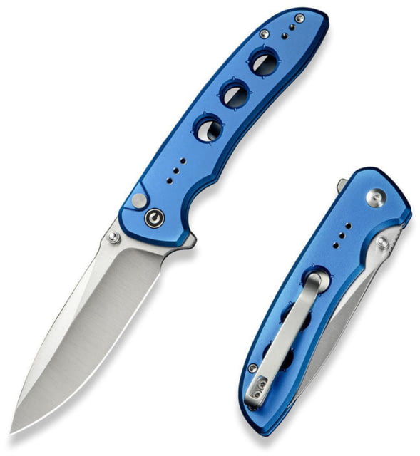 CIVIVI Hyperpulse Flipper & Thumb Stud & Button Lock Knife Aluminum Handle 3.5inch 14c28n Blade - Civivi