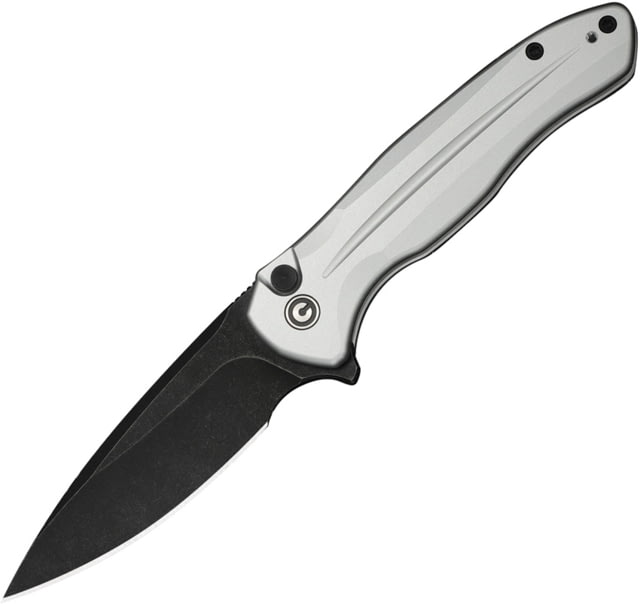 CIVIVI Kitefin Button Lock Silver Al CIV - CIVIVI Knives