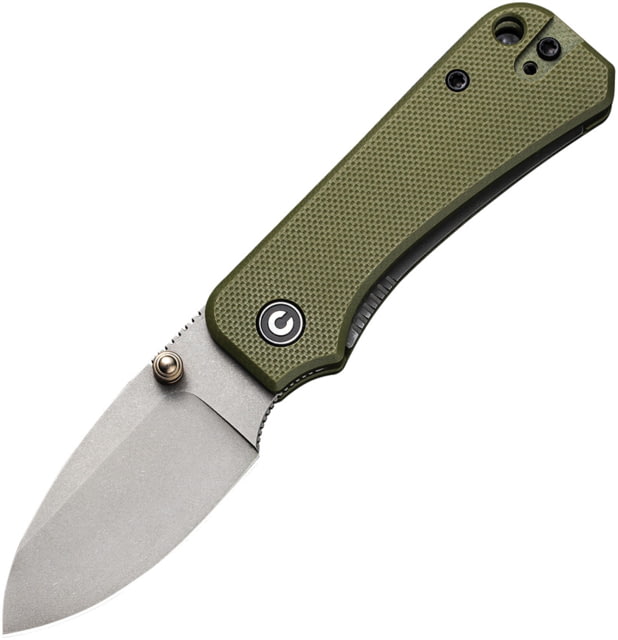 CIVIVI Baby Banter Folding Knife 2.34in Carbon Steel G10 Handle Green/Gray - Civivi