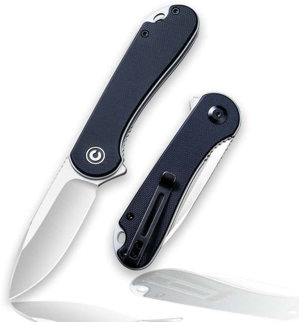 Civivi Knife Elementum 2.96'' Black G10/satin D2 Clam Pack - Civivi