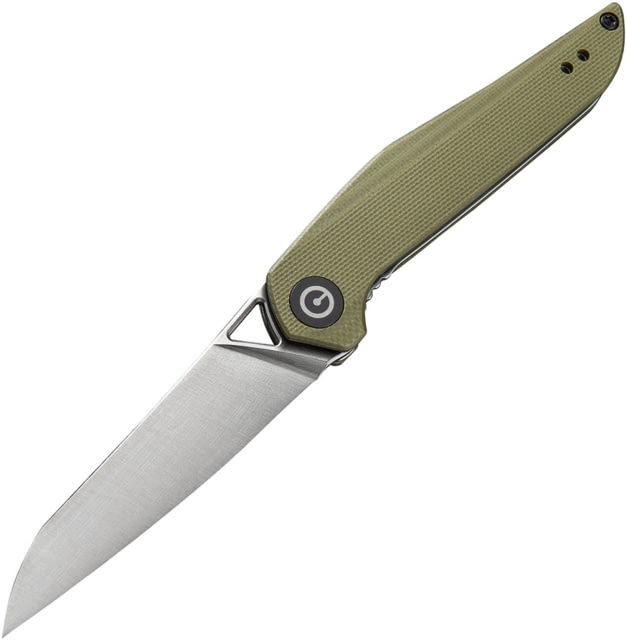 CIVIVI McKenna Linerlock Folding Knife 2.88in Satin D2 Tool Steel Blade Green G10 - Civivi