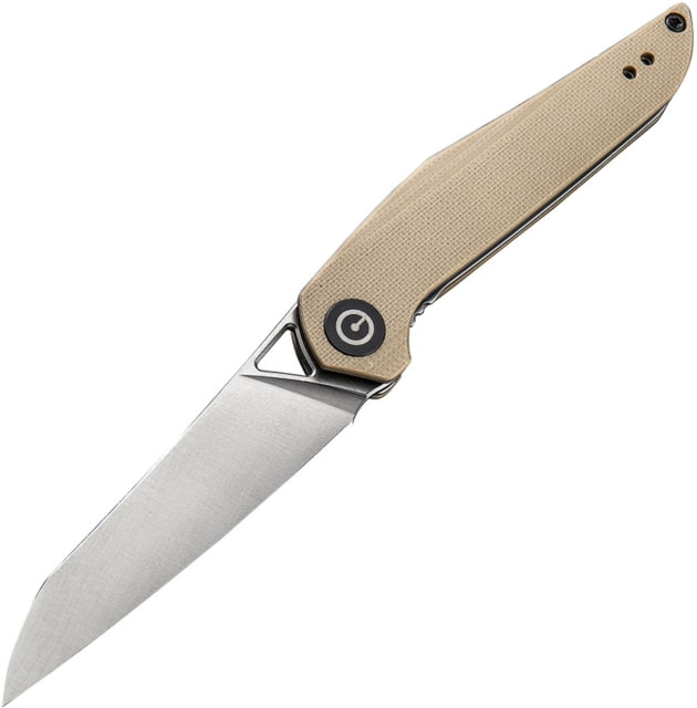 CIVIVI McKenna Linerlock Folding Knife 2.88in Satin D2 Tool Steel Blade Tan G10 - Civivi
