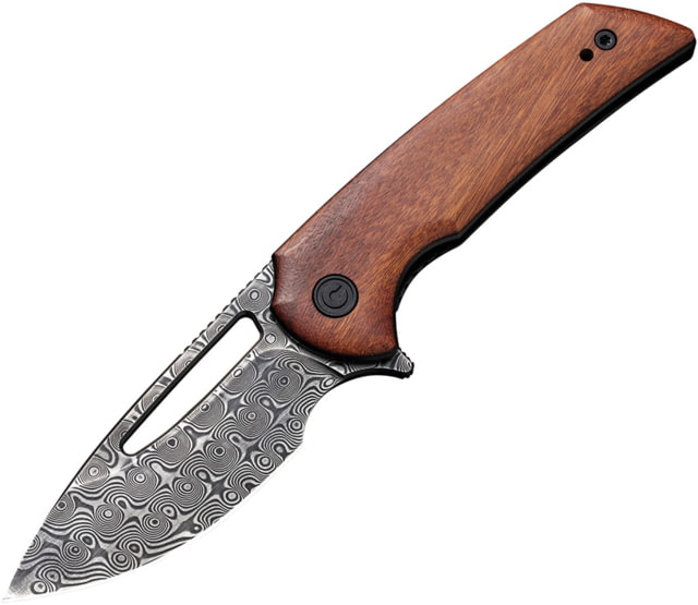 CIVIVI Odium Linerlock Damascus 2.63 in Folding Knife Sandalwood - Civivi