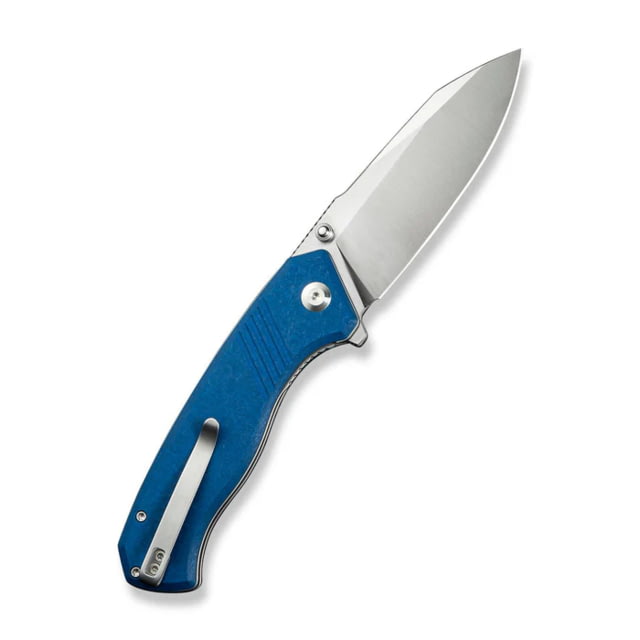 CIVIVI Placoid Folding Knife 3.67in 14C28N Clip Point Blade Blue G10 Handle
