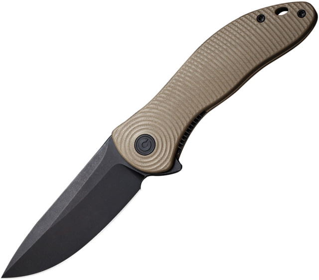 CIVIVI Synergy3 Linerlock Tan 3.25 in Folding Knife Tan G10