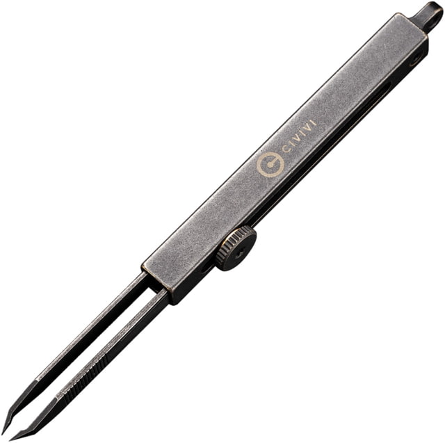 CIVIVI Tac-N-Tweeze Tweezers Folding Knife Black stonewash finish brass
