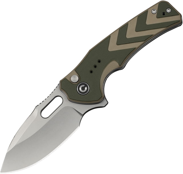 CIVIVI Vexron Button Lock Grn/Tan CIV - CIVIVI Knives