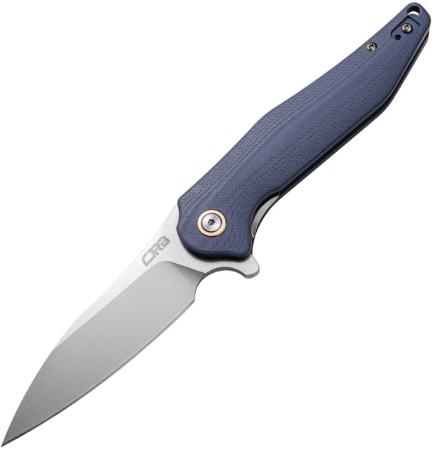 CJRB Agave Linerlock Blue/Gray G10 Folding Knife 3.75" stonewash finish D2 tool steel blade Blue-Gray G10 handle - Cjrb