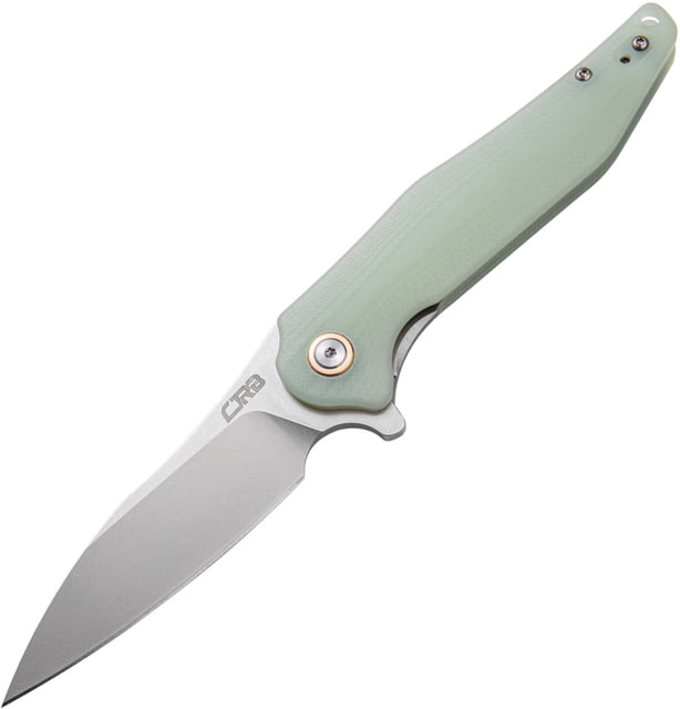 CJRB Agave Linerlock Jade G10 Folding Knife 3.75" stonewash finish D2 tool steel blade Jade G10 handle - Cjrb